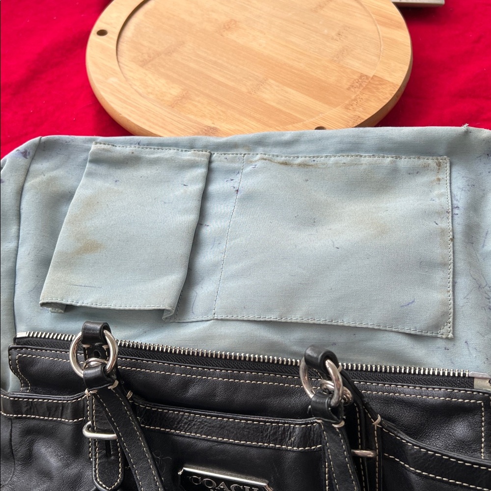 ❌ ❌ SOLD ❌❌Coach Black Leather Shoulder Bag F15147 - Picture 9 of 12